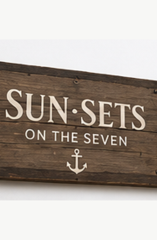 Rustic Boat / Dock Sign