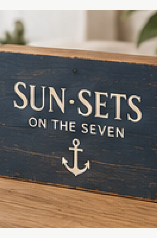 Tabletop Lake House Sign